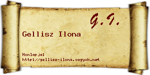 Gellisz Ilona névjegykártya